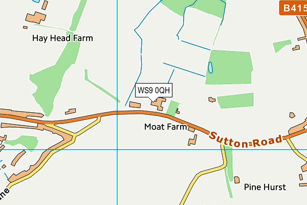 WS9 0QH map - OS VectorMap District (Ordnance Survey) WS9 0QH map - OS VectorMap District (Ordnance Survey)