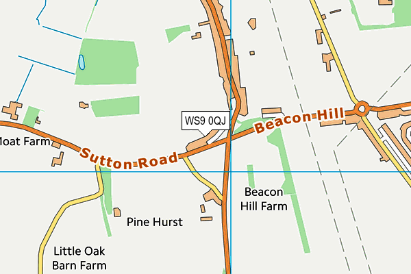 WS9 0QJ map - OS VectorMap District (Ordnance Survey) WS9 0QJ map - OS VectorMap District (Ordnance Survey)