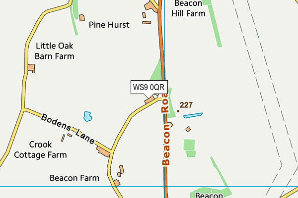 WS9 0QR map - OS VectorMap District (Ordnance Survey) WS9 0QR map - OS VectorMap District (Ordnance Survey)