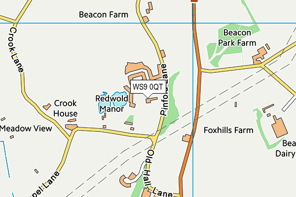 WS9 0QT map - OS VectorMap District (Ordnance Survey) WS9 0QT map - OS VectorMap District (Ordnance Survey)