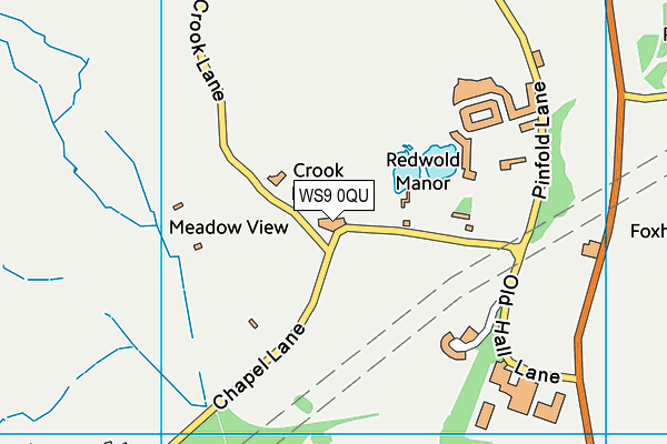 WS9 0QU map - OS VectorMap District (Ordnance Survey) WS9 0QU map - OS VectorMap District (Ordnance Survey)