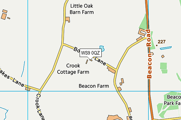WS9 0QZ map - OS VectorMap District (Ordnance Survey) WS9 0QZ map - OS VectorMap District (Ordnance Survey)