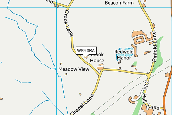 WS9 0RA map - OS VectorMap District (Ordnance Survey) WS9 0RA map - OS VectorMap District (Ordnance Survey)