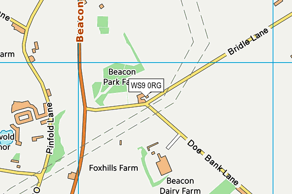 WS9 0RG map - OS VectorMap District (Ordnance Survey) WS9 0RG map - OS VectorMap District (Ordnance Survey)
