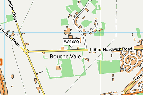 WS9 0SQ map - OS VectorMap District (Ordnance Survey) WS9 0SQ map - OS VectorMap District (Ordnance Survey)