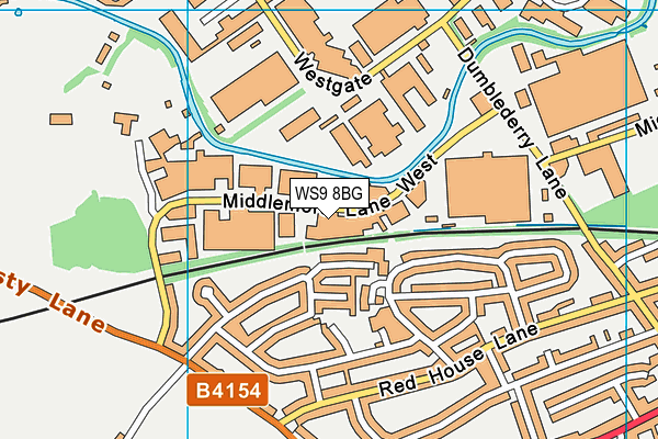 WS9 8BG map - OS VectorMap District (Ordnance Survey) WS9 8BG map - OS VectorMap District (Ordnance Survey)