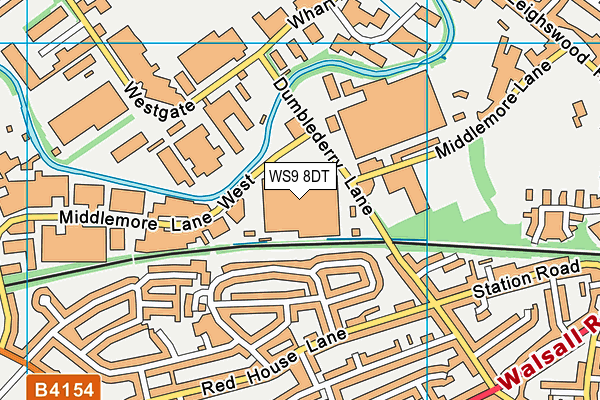 WS9 8DT map - OS VectorMap District (Ordnance Survey) WS9 8DT map - OS VectorMap District (Ordnance Survey)