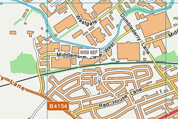 WS9 8EF map - OS VectorMap District (Ordnance Survey) WS9 8EF map - OS VectorMap District (Ordnance Survey)