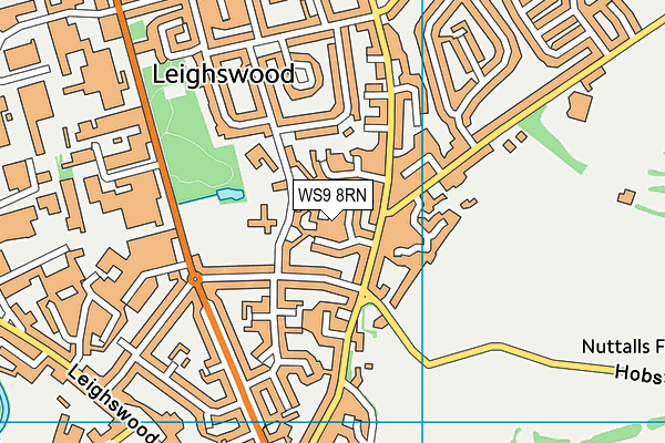 WS9 8RN map - OS VectorMap District (Ordnance Survey) WS9 8RN map - OS VectorMap District (Ordnance Survey)