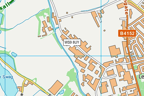 WS9 8UY map - OS VectorMap District (Ordnance Survey) WS9 8UY map - OS VectorMap District (Ordnance Survey)