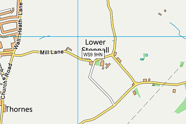 WS9 9HN map - OS VectorMap District (Ordnance Survey) WS9 9HN map - OS VectorMap District (Ordnance Survey)