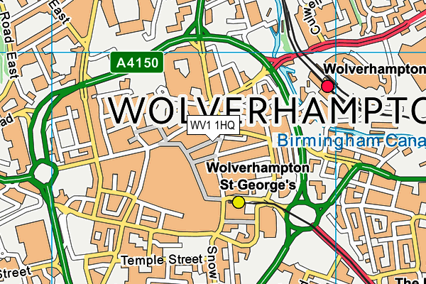 WV1 1HQ map - OS VectorMap District (Ordnance Survey) WV1 1HQ map - OS VectorMap District (Ordnance Survey)