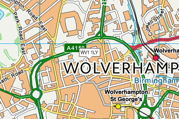 WV1 1LY map - OS VectorMap District (Ordnance Survey) WV1 1LY map - OS VectorMap District (Ordnance Survey)