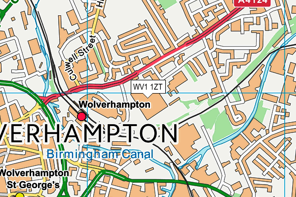 WV1 1ZT map - OS VectorMap District (Ordnance Survey) WV1 1ZT map - OS VectorMap District (Ordnance Survey)
