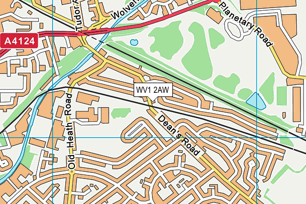 WV1 2AW map - OS VectorMap District (Ordnance Survey) WV1 2AW map - OS VectorMap District (Ordnance Survey)