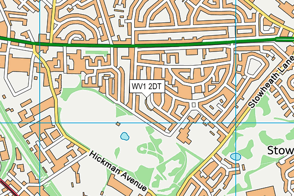 WV1 2DT map - OS VectorMap District (Ordnance Survey) WV1 2DT map - OS VectorMap District (Ordnance Survey)