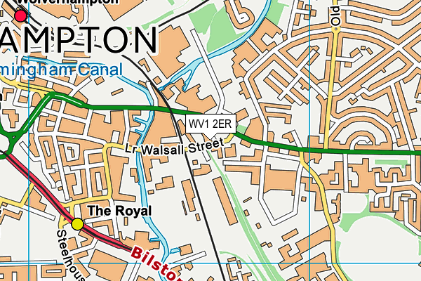 WV1 2ER map - OS VectorMap District (Ordnance Survey) WV1 2ER map - OS VectorMap District (Ordnance Survey)