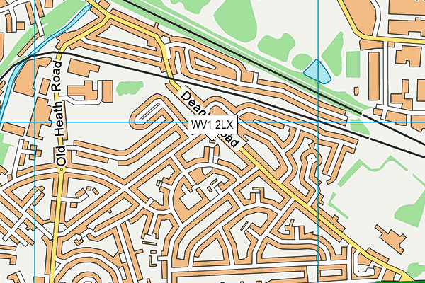WV1 2LX map - OS VectorMap District (Ordnance Survey) WV1 2LX map - OS VectorMap District (Ordnance Survey)