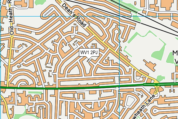 WV1 2PJ map - OS VectorMap District (Ordnance Survey) WV1 2PJ map - OS VectorMap District (Ordnance Survey)