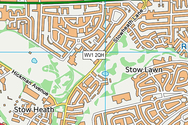 WV1 2QH map - OS VectorMap District (Ordnance Survey) WV1 2QH map - OS VectorMap District (Ordnance Survey)