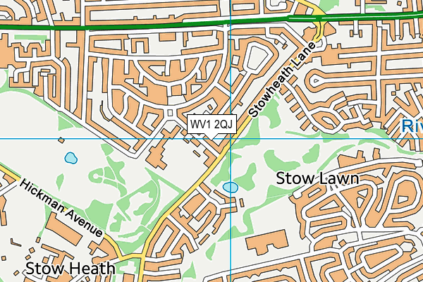 WV1 2QJ map - OS VectorMap District (Ordnance Survey) WV1 2QJ map - OS VectorMap District (Ordnance Survey)