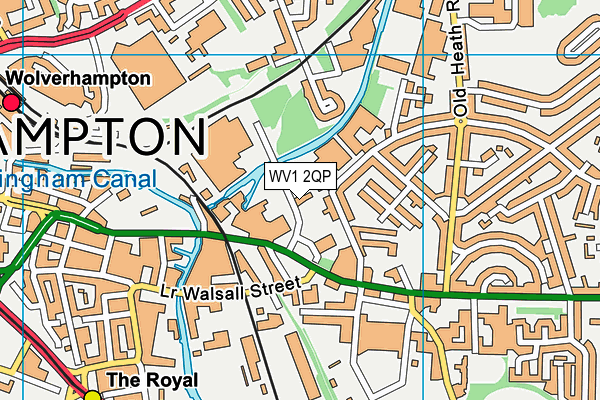 WV1 2QP map - OS VectorMap District (Ordnance Survey) WV1 2QP map - OS VectorMap District (Ordnance Survey)