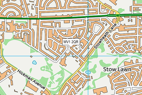 WV1 2QR map - OS VectorMap District (Ordnance Survey) WV1 2QR map - OS VectorMap District (Ordnance Survey)