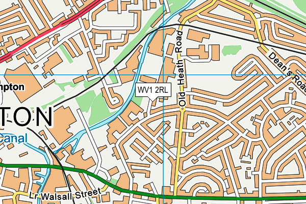 WV1 2RL map - OS VectorMap District (Ordnance Survey) WV1 2RL map - OS VectorMap District (Ordnance Survey)