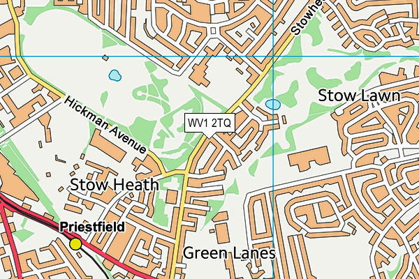 WV1 2TQ map - OS VectorMap District (Ordnance Survey) WV1 2TQ map - OS VectorMap District (Ordnance Survey)