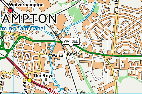 WV1 3EL map - OS VectorMap District (Ordnance Survey) WV1 3EL map - OS VectorMap District (Ordnance Survey)