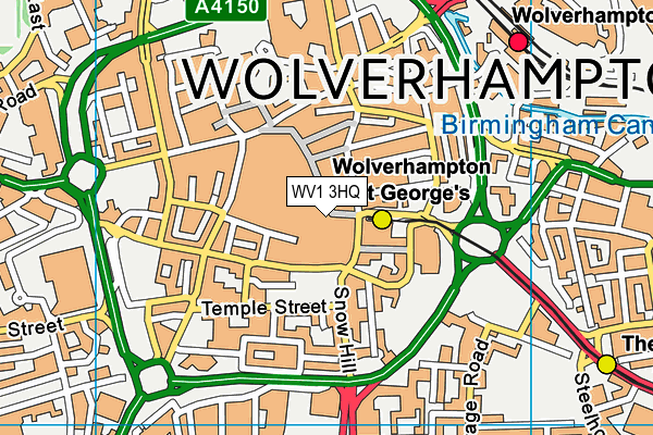 WV1 3HQ map - OS VectorMap District (Ordnance Survey) WV1 3HQ map - OS VectorMap District (Ordnance Survey)