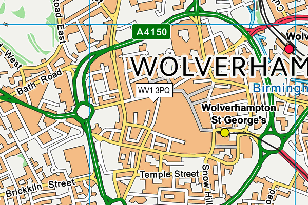 WV1 3PQ map - OS VectorMap District (Ordnance Survey) WV1 3PQ map - OS VectorMap District (Ordnance Survey)