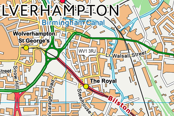 WV1 3RJ map - OS VectorMap District (Ordnance Survey) WV1 3RJ map - OS VectorMap District (Ordnance Survey)