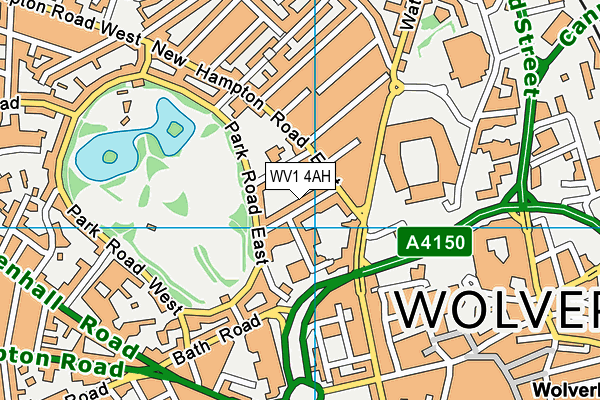 WV1 4AH map - OS VectorMap District (Ordnance Survey) WV1 4AH map - OS VectorMap District (Ordnance Survey)