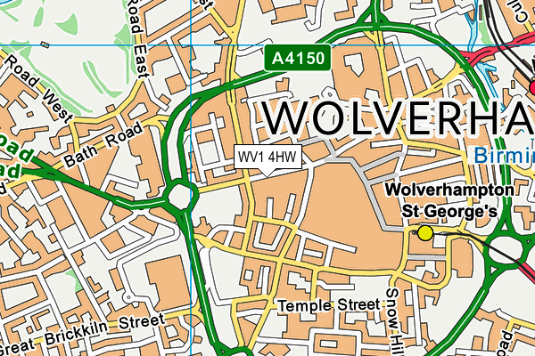 WV1 4HW map - OS VectorMap District (Ordnance Survey) WV1 4HW map - OS VectorMap District (Ordnance Survey)