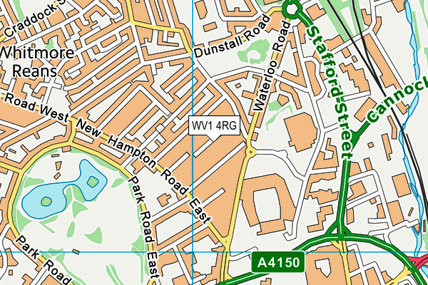 WV1 4RG map - OS VectorMap District (Ordnance Survey) WV1 4RG map - OS VectorMap District (Ordnance Survey)