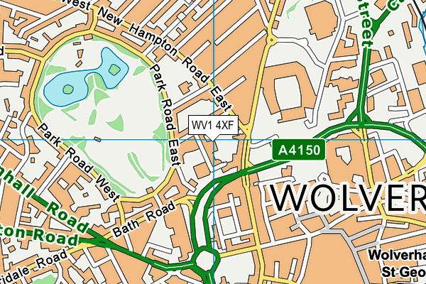 WV1 4XF map - OS VectorMap District (Ordnance Survey) WV1 4XF map - OS VectorMap District (Ordnance Survey)