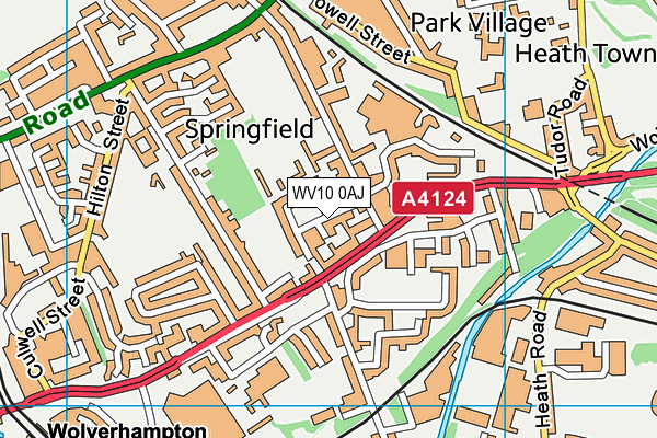 WV10 0AJ map - OS VectorMap District (Ordnance Survey) WV10 0AJ map - OS VectorMap District (Ordnance Survey)