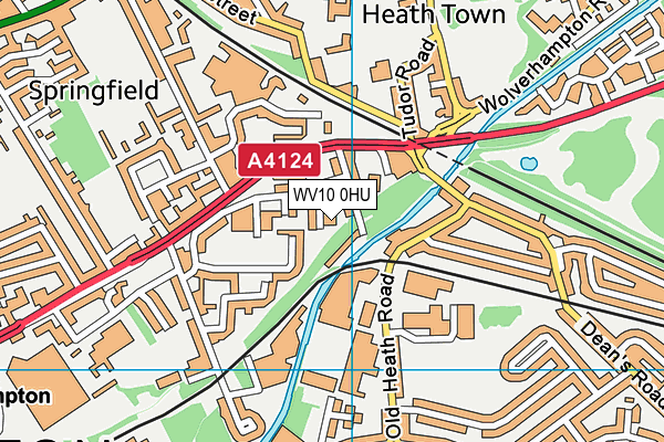 WV10 0HU map - OS VectorMap District (Ordnance Survey)