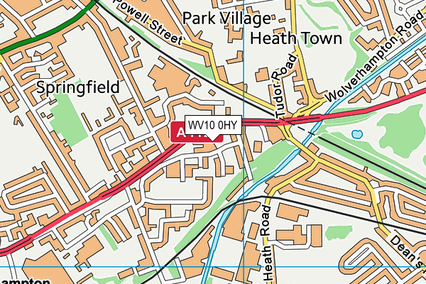 WV10 0HY map - OS VectorMap District (Ordnance Survey) WV10 0HY map - OS VectorMap District (Ordnance Survey)