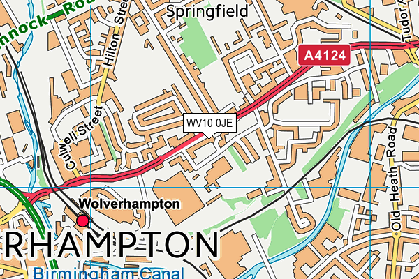 WV10 0JE map - OS VectorMap District (Ordnance Survey) WV10 0JE map - OS VectorMap District (Ordnance Survey)