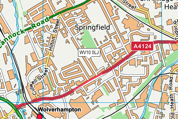 WV10 0LJ map - OS VectorMap District (Ordnance Survey) WV10 0LJ map - OS VectorMap District (Ordnance Survey)