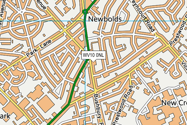 WV10 0NL map - OS VectorMap District (Ordnance Survey) WV10 0NL map - OS VectorMap District (Ordnance Survey)