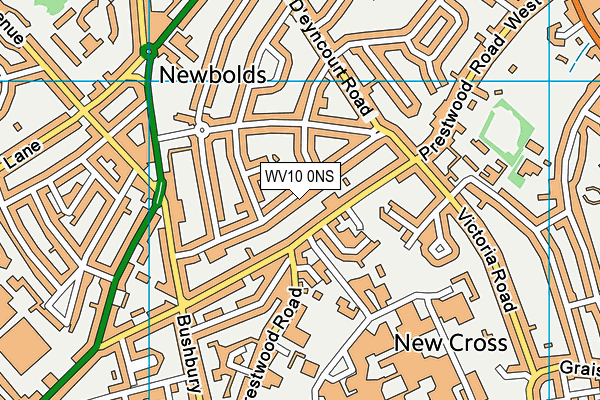 WV10 0NS map - OS VectorMap District (Ordnance Survey) WV10 0NS map - OS VectorMap District (Ordnance Survey)