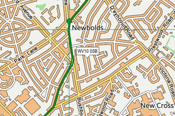 WV10 0SB map - OS VectorMap District (Ordnance Survey) WV10 0SB map - OS VectorMap District (Ordnance Survey)