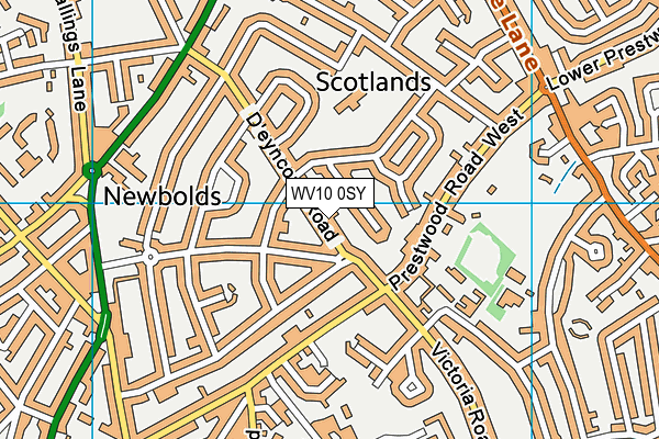 WV10 0SY map - OS VectorMap District (Ordnance Survey) WV10 0SY map - OS VectorMap District (Ordnance Survey)
