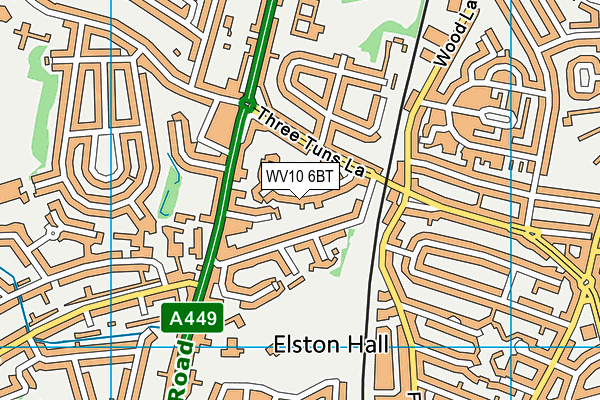 WV10 6BT map - OS VectorMap District (Ordnance Survey) WV10 6BT map - OS VectorMap District (Ordnance Survey)