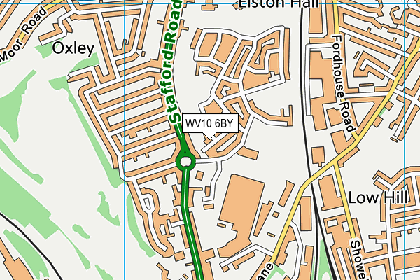 WV10 6BY map - OS VectorMap District (Ordnance Survey) WV10 6BY map - OS VectorMap District (Ordnance Survey)
