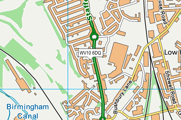 WV10 6DQ map - OS VectorMap District (Ordnance Survey)