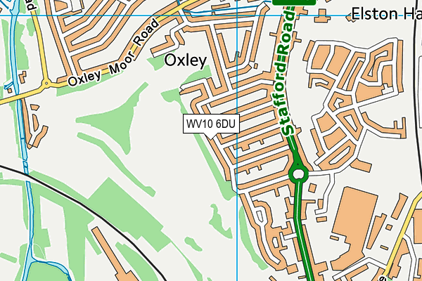 WV10 6DU map - OS VectorMap District (Ordnance Survey)
